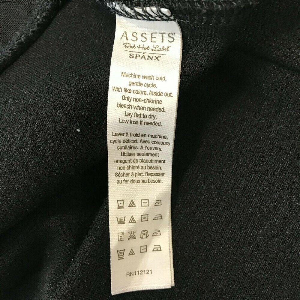 Spanx Assets Red Hot Label Women's Black High Rise Pull On Leggings Size L - Picture 6 of 9